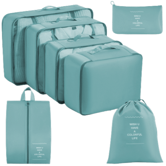 Gino de Vinci 7 piece Pack cubes Green primary png