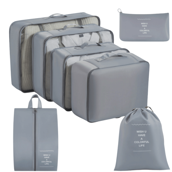 Gino de Vinci 7 piece Pack cubes Grey transp