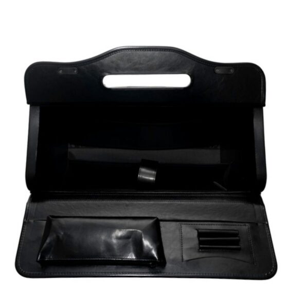 Gino de Vinci LM2179 Leather Pilot Case Black interior jpg