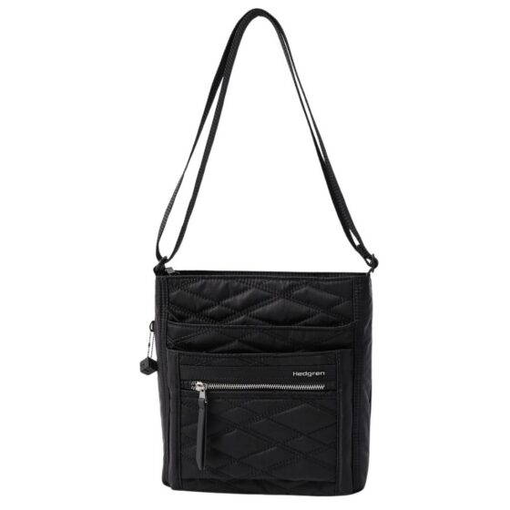 Hedgren Inner City Orva Quilted 370Q black front strap up jpg