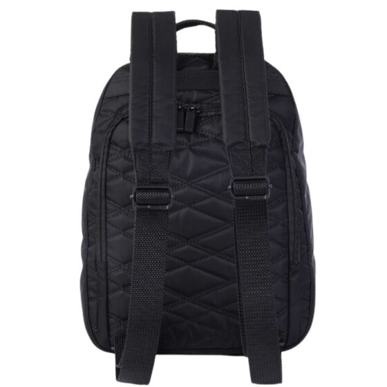 Hedgren Inner City iiLQ Vogue Large Quilted Backpack black rear jpg