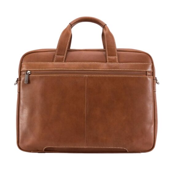 Jekyll Hide 3661 Montana Colt Clay Tan Leather Laptop Business briefcase back jpg
