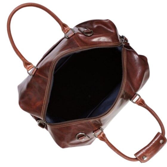 Jekyll Hide 3692 Oxford Duffle 50cm Holdall Tobacco Brown Open jpg