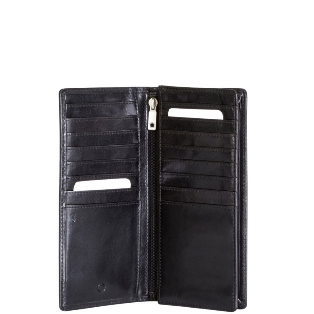 Jekyll Hide 9733 Oxford Leather Travel Wallet Black inside primary jpg