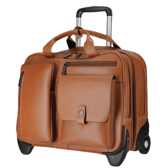 Jekyll Hide Montana 4339 Leather Laptop Trolley Colt front3qrtr