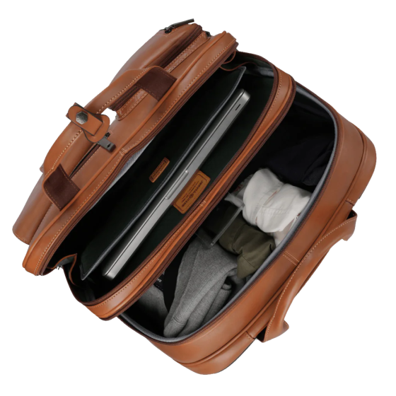Jekyll Hide Montana 4339 Leather Laptop Trolley Colt interior
