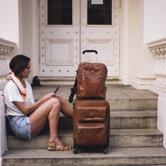 Jekyll Hide Montana Colt Clay Tan Business Spinner Carry on 3800 Lifestyle3 jpg