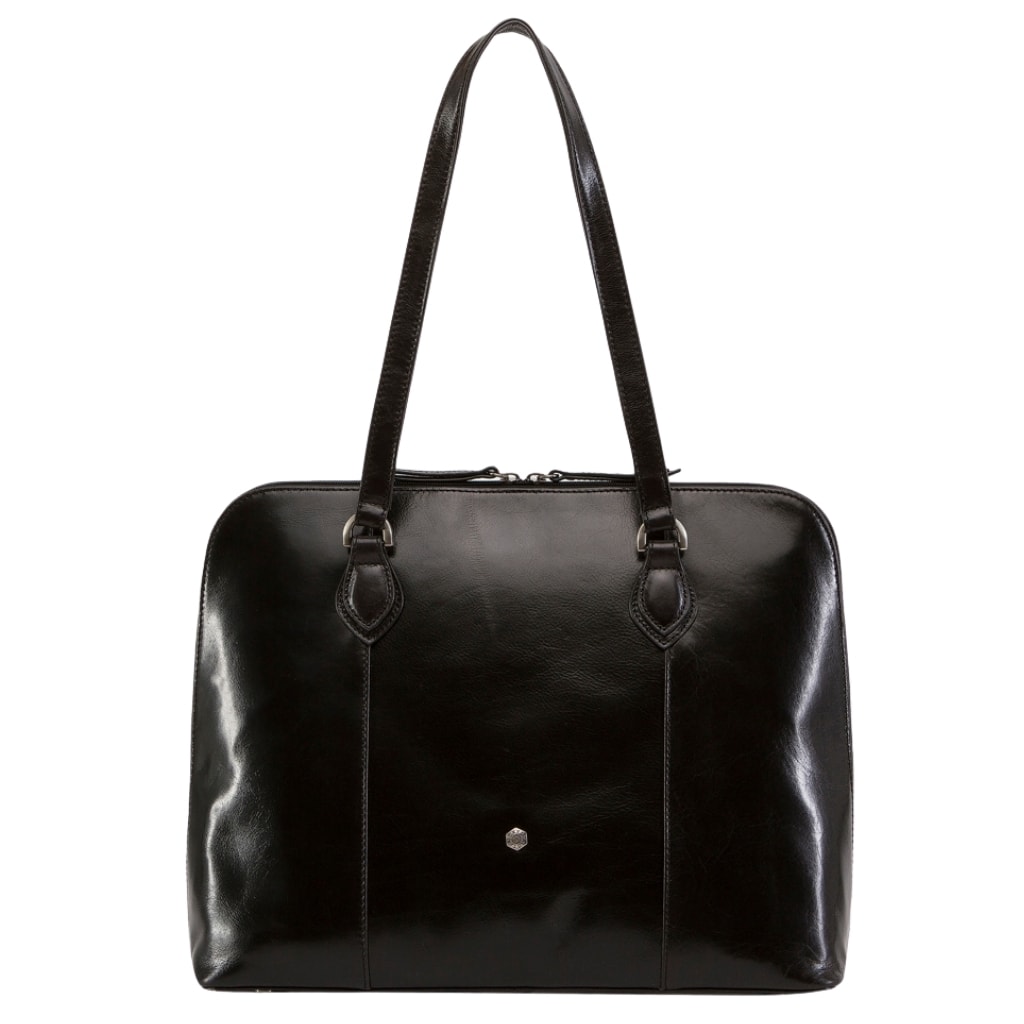 Jekyll Hide Oxford Leather Handbag 36790 Black Main jpg
