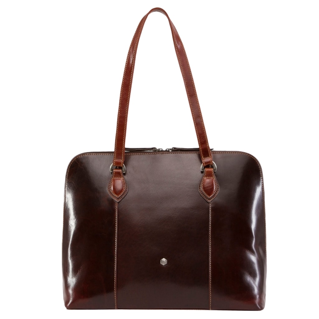 Jekyll Hide Oxford Leather Handbag 36790 Tobacco Brown Main jpg