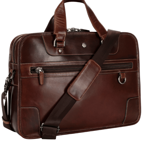 Jekyll and Hide 3684 Oxford Medium business bag moccha brown front3qrtr png