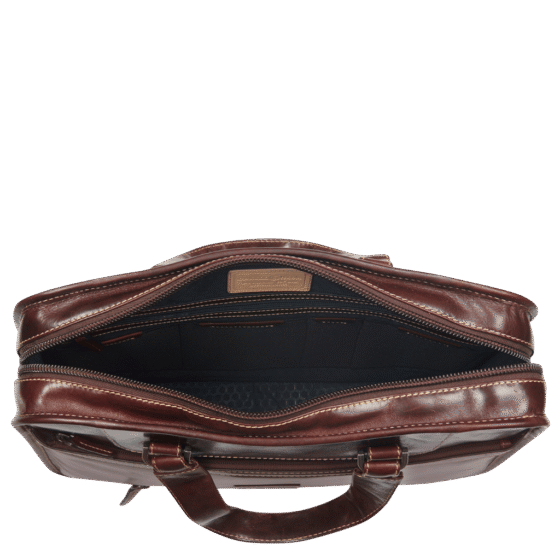 Jekyll and Hide 3684 Oxford Medium business bag moccha brown interior png