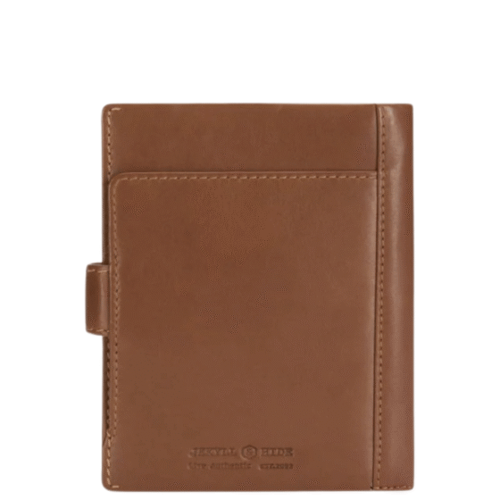 Jekyll and Hide 4306 Norwegian Leather passport holder tan rear png