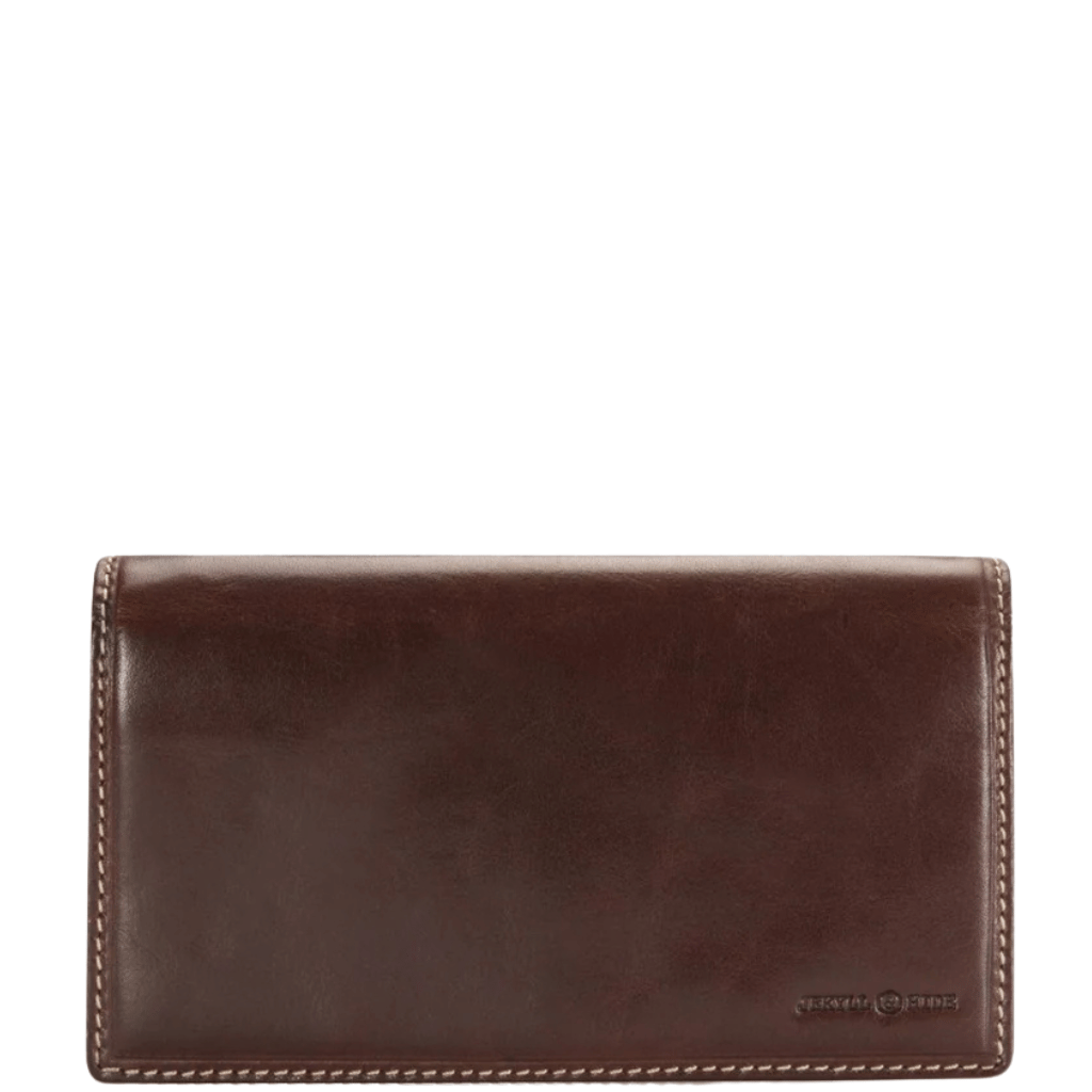 Jekyll and Hide 5871 Oxford Leather Purse Mocha brown front png