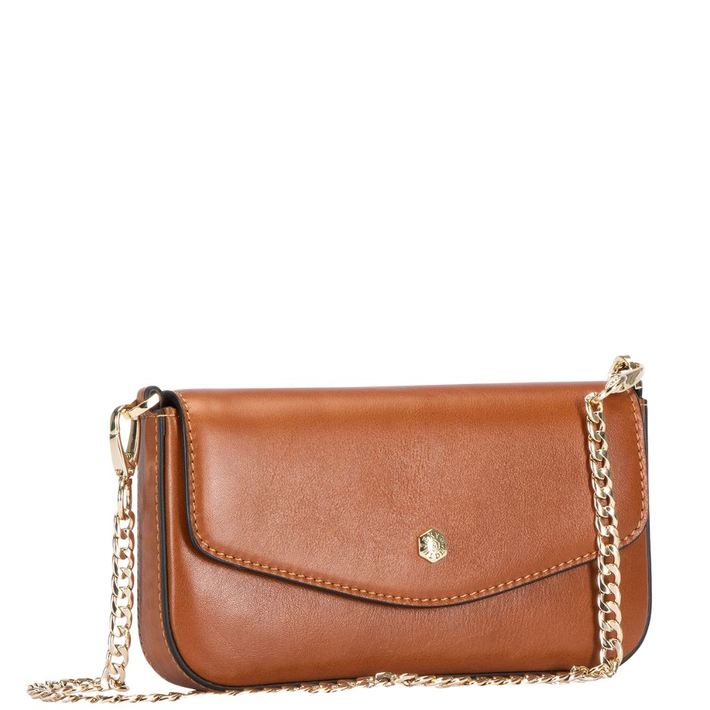 Jekyll And Hide 6421 Paris Leather Clutch Purse Tan Front3qrtr Primary