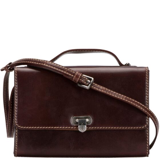 Jekyll And Hide 6442 Oxford Leather Crossbody Brown Front