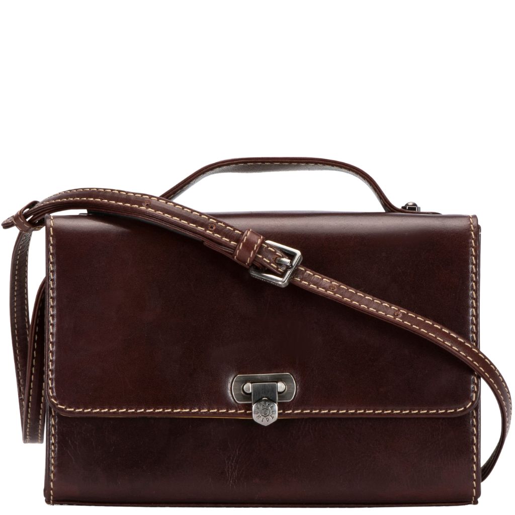 Jekyll And Hide 6442 Oxford Leather Crossbody Brown Front