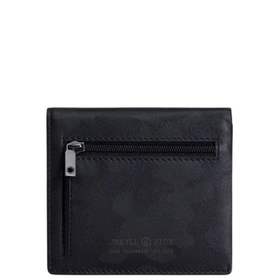 Jekyll and Hide 6495 Havannah slim card wallet with coin black rear jpg