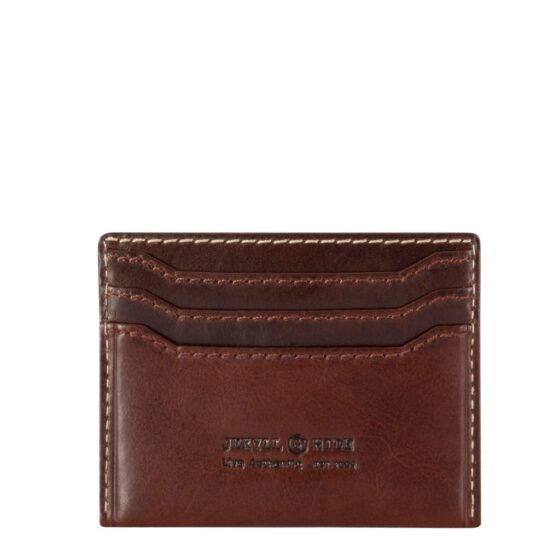 Jekyll and Hide Moccha leather 3628 Slim credit card wallet brown rear jpg