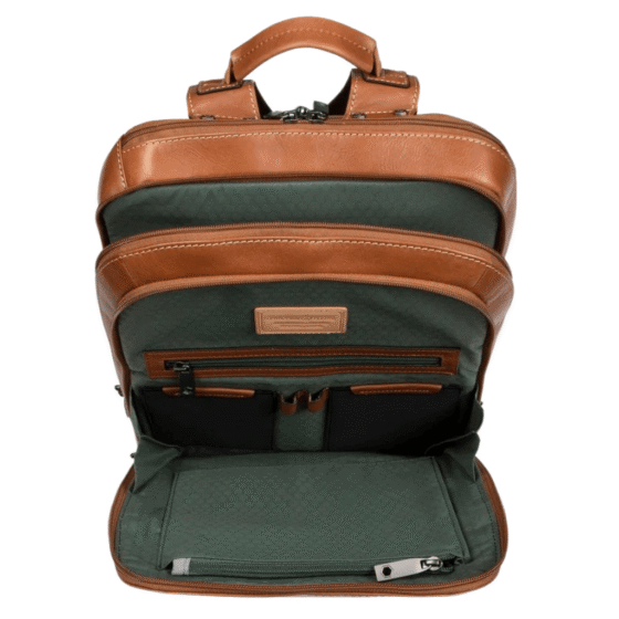 Jekyll and Hide Montana Leather Business Backpack 3651 Colt interior png