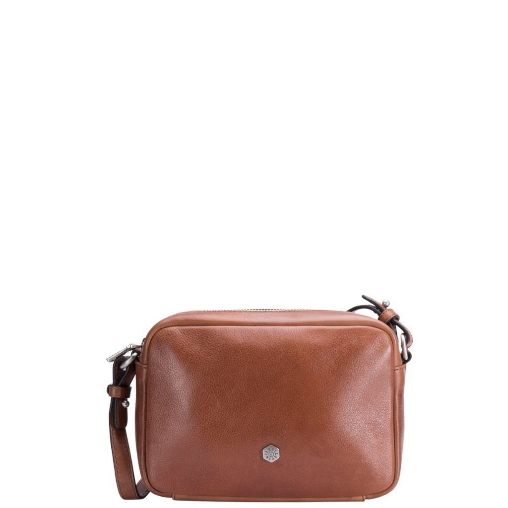 Jekyll and Hide Osaka Crossbody Leather handbag 3602 Tan front primary jpg