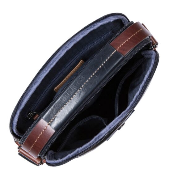 Jekyll And Hide Oxford 3688 Crossbody Dark Brown Interior