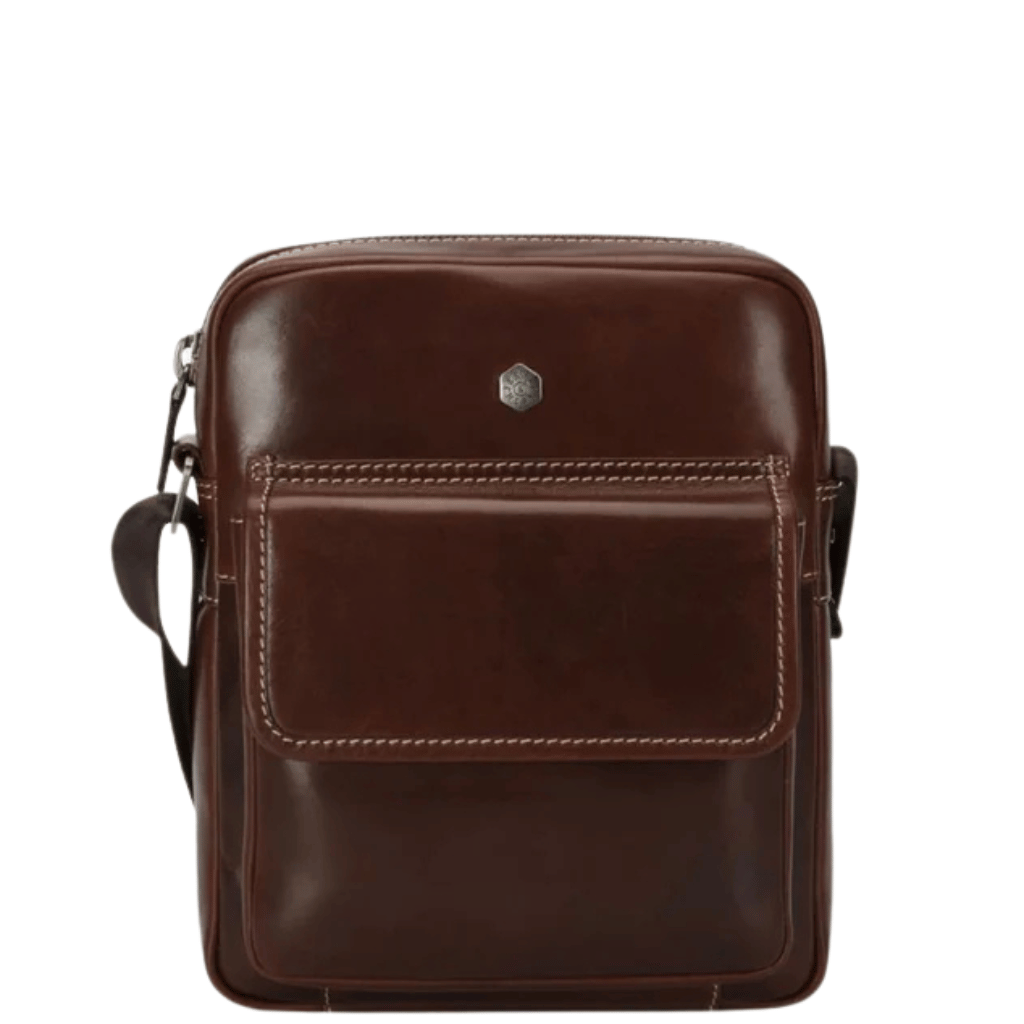 Jekyll and Hide Oxford Compact Crossbody 3699OX moccha brown front primary png