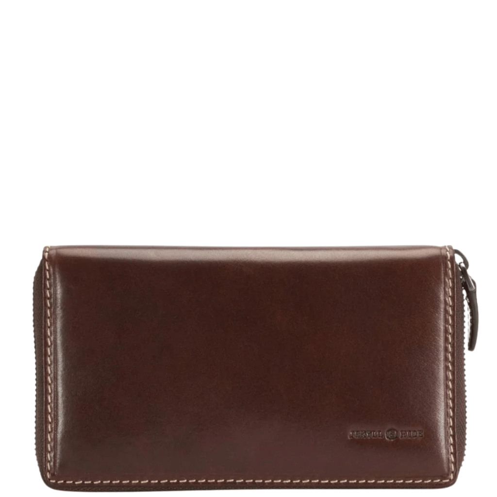 Jekyll and Hide Oxford Leather Purse 4316 mocha brown front primary png
