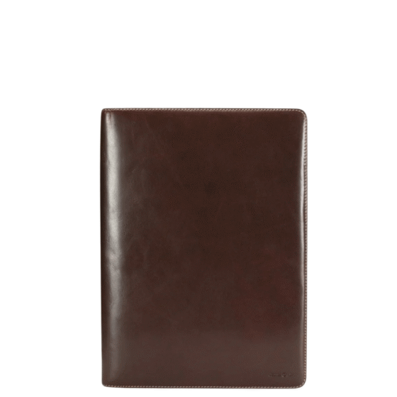 Jekyll and Hide Oxford Mocha leather 1325 A4 folder brown front png