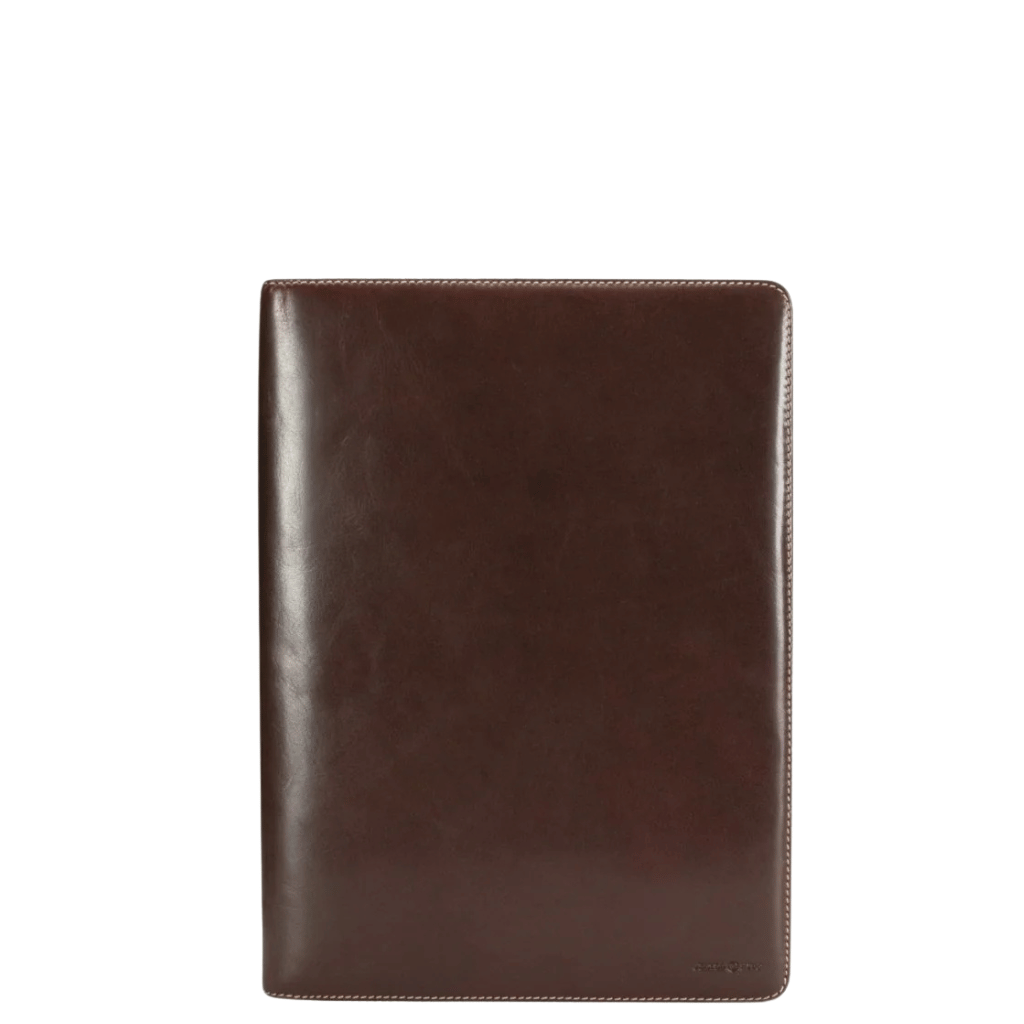 Jekyll and Hide Oxford Mocha leather 1325 A4 folder brown front png