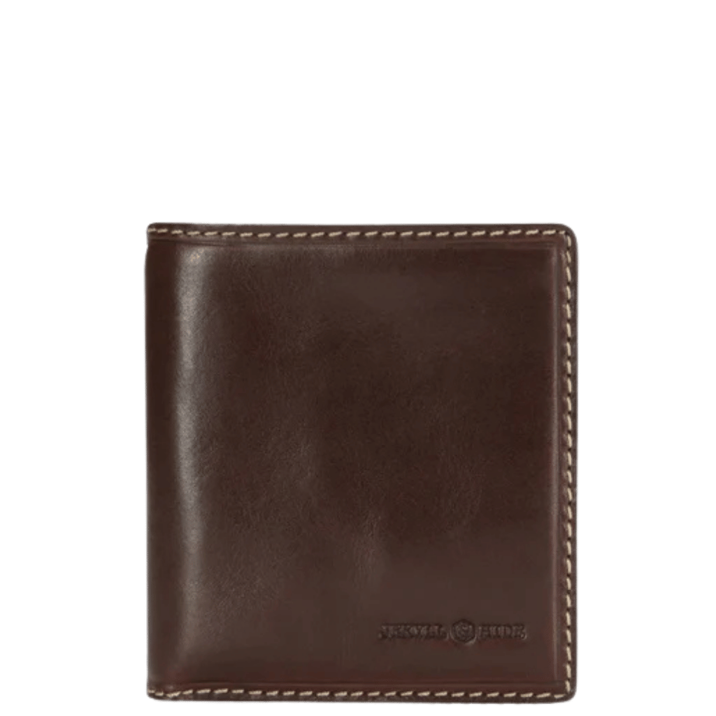 Jekyll and Hide Oxford leather wallet 3495 with coin mocha brown front primary png