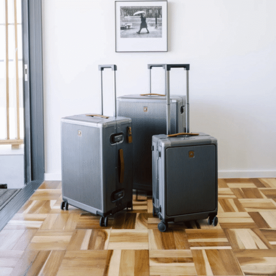 Jekyll and Hide Polycarb luggage spinner 775 Silver lifestyle set png