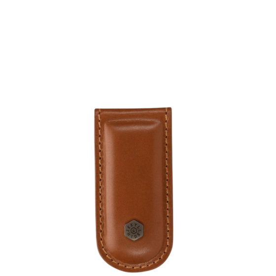 Jekyll and Hide Roma Leather cash money clip 3222 tan front primary