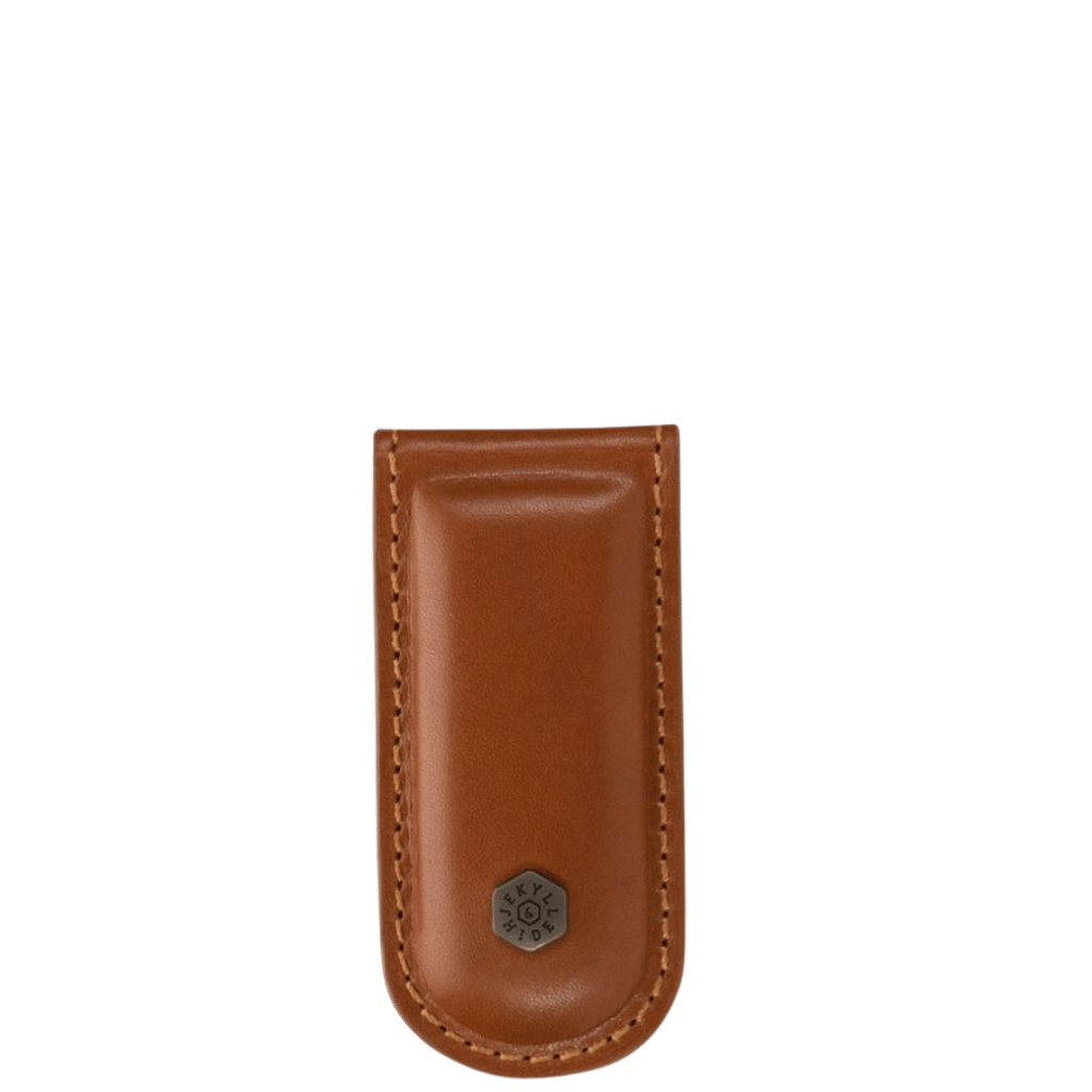 Jekyll and Hide Roma Leather cash money clip 3222 tan front primary
