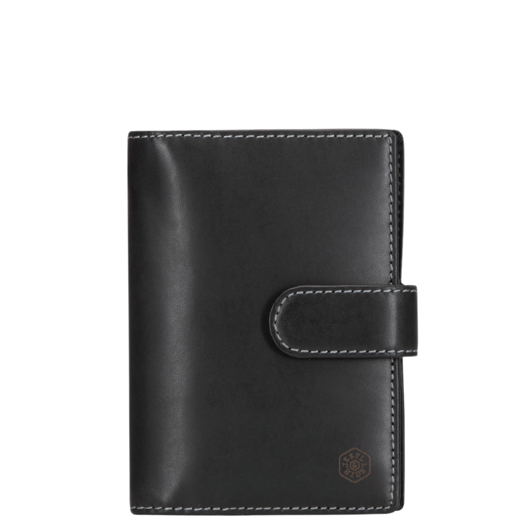 Jekyll and Hide Texas Leather travel wallet 4306 black front primary png