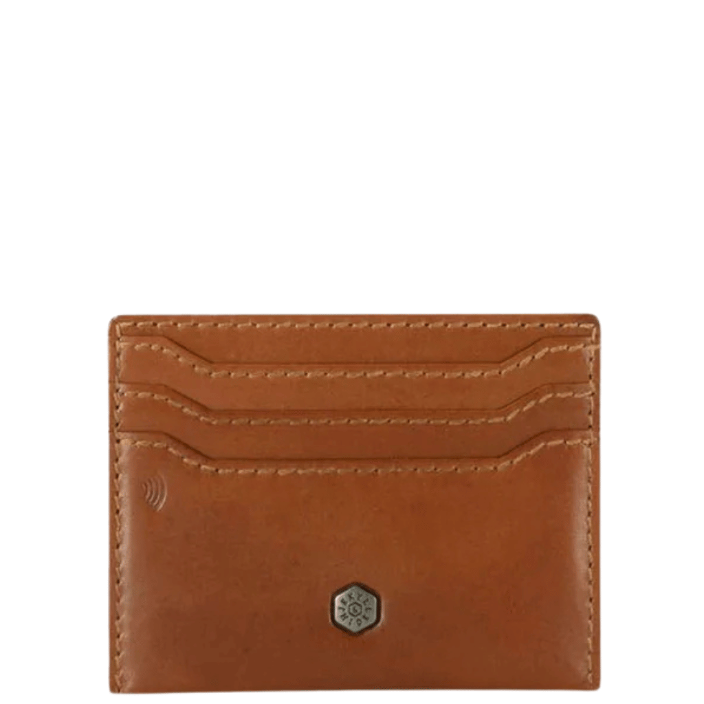 Jekyll and hide 3628 Norwegian leather card holder tan front png