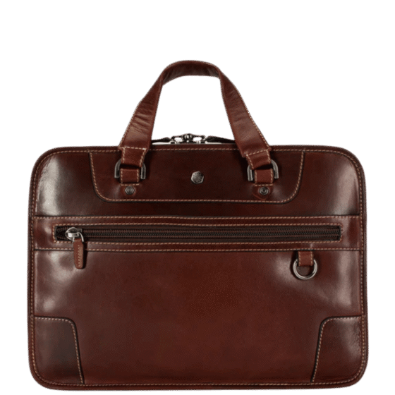 Jekyll and hide 3683 Oxford two tone leather business bag brown front png