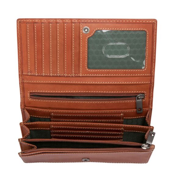 Jekyll And Hide Texas Leather Purse 5871 Clay Tan Interior