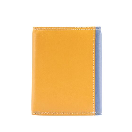 Jekylland Hide Caribbean Leather Trifold Purse 3624 Blue Yellow Rear