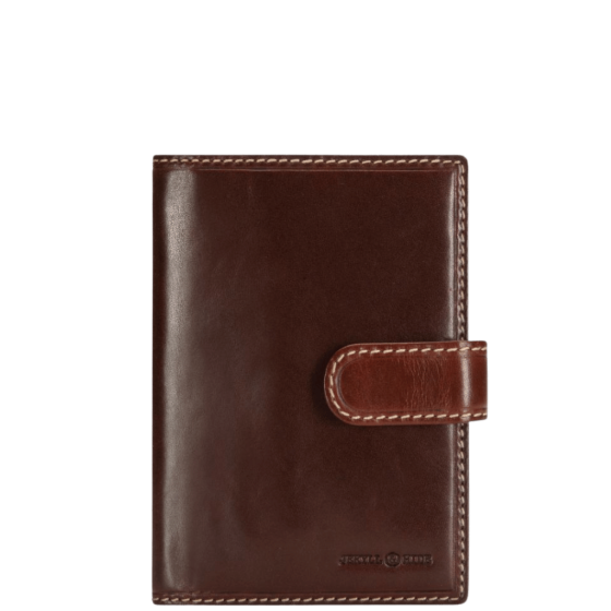 Jeyll and Hide LEather travel wallet 4306 brown moccha front primary