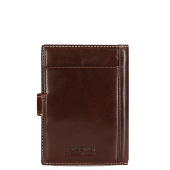 Jeyll and Hide LEather travel wallet 4306 brown moccha rear jpg
