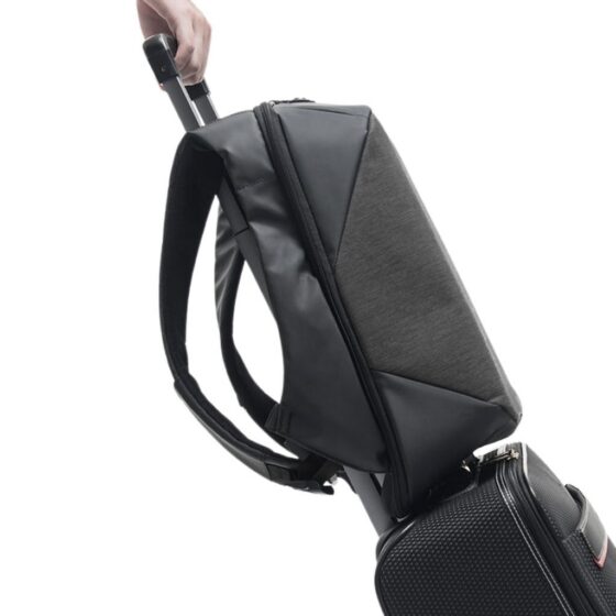 Kingsons 15 6 laptop anti theft backpack Smartseries KY3148 Charcoal Sleeve jpg