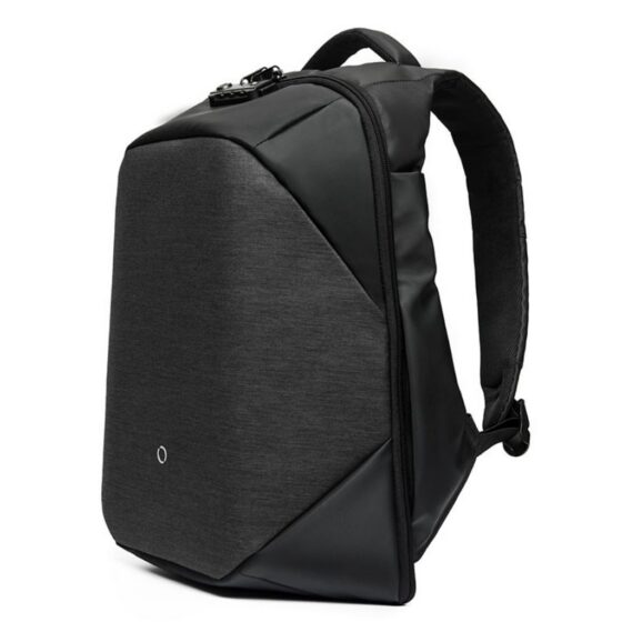 Kingsons 15 6 laptop anti theft backpack Smartseries KY3148 Charcoal front3qrtr jpg