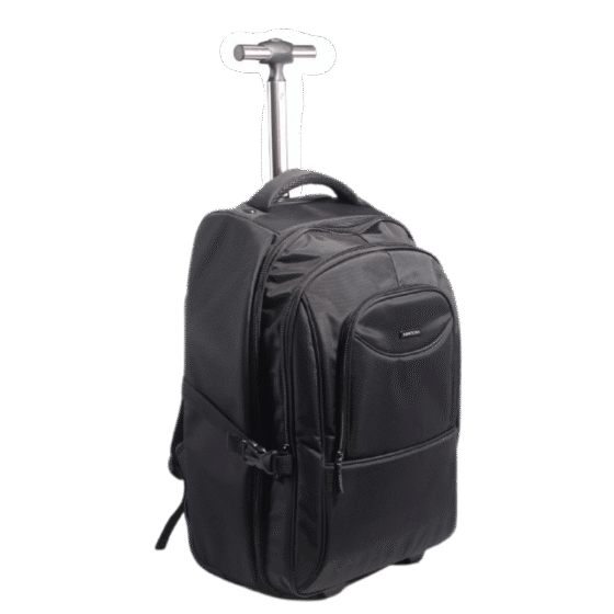 Kingsons 8380W Prime TRolley Backpack black front3qrtr png