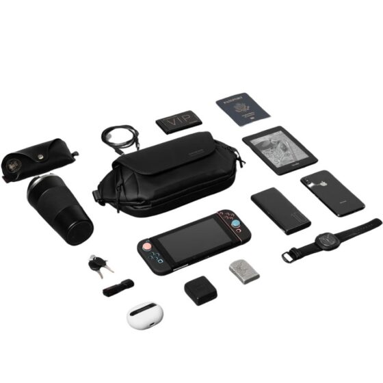 Kingsons s3266 tech XI pro waist bag black packing jpg