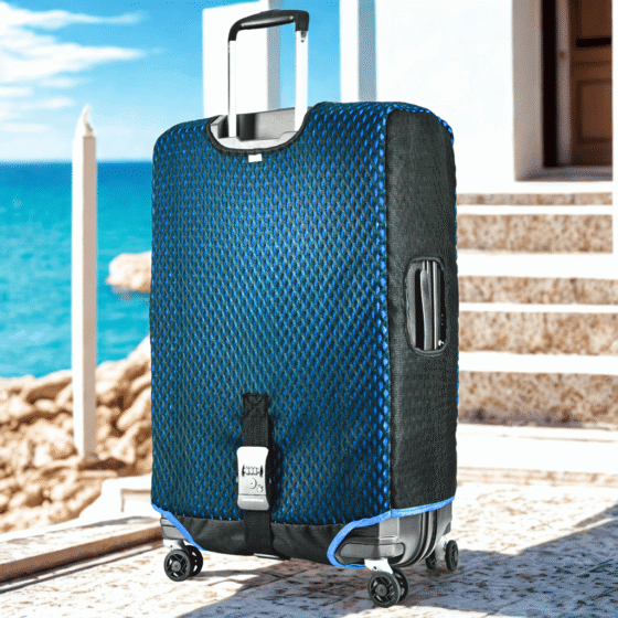 Luggage Glove DUO Lifestyle Blue Greece steps png