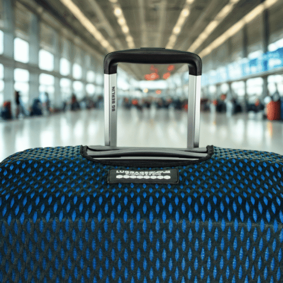 Luggage Glove DUO Lifestyle Blue airport terminal png