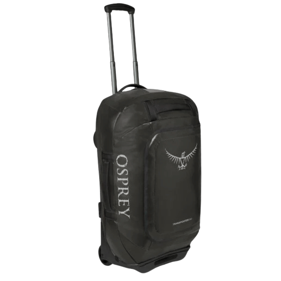 Osprey Rolling Transporter 60L Duffle black front3qrtr primary