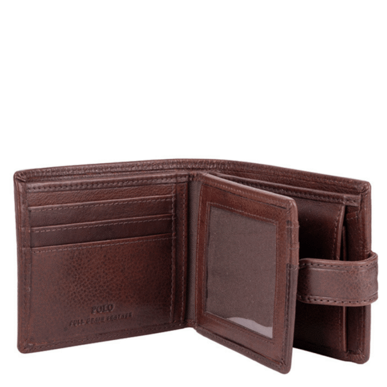 Polo Chobe Billfold with flap PO59907 brown interior1 png