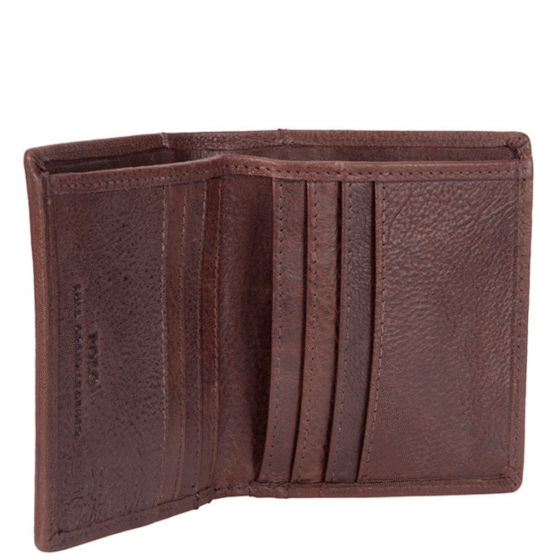 Polo Chobe Leather credit card wallet PO59913 brown interior1 png