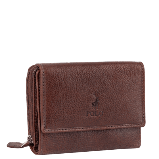 Polo Chobe Mini Leather purse 59932 brown front3qrtr png